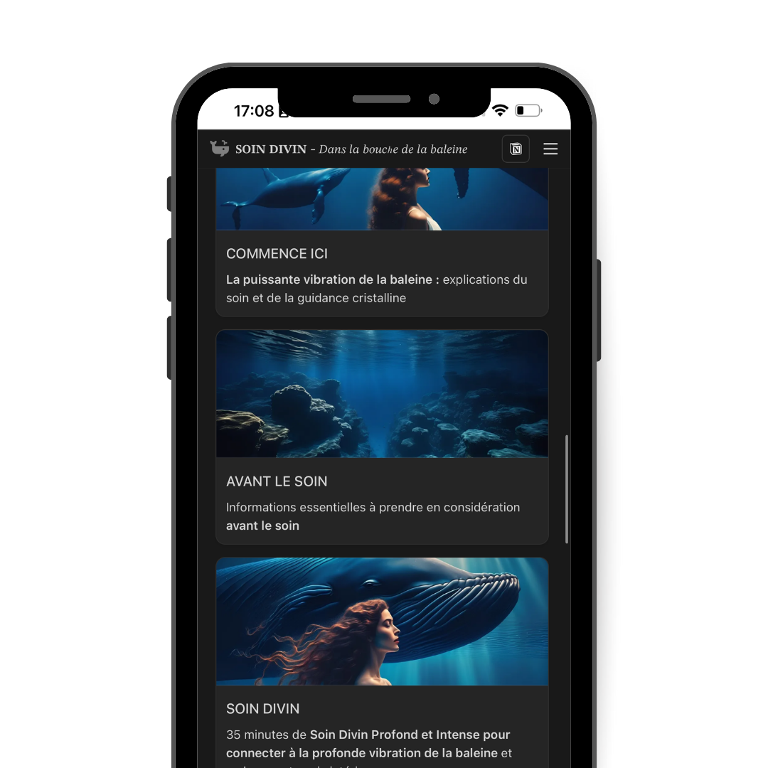 DANS LA BOUCHE DE LA BALEINE - Soin Divin